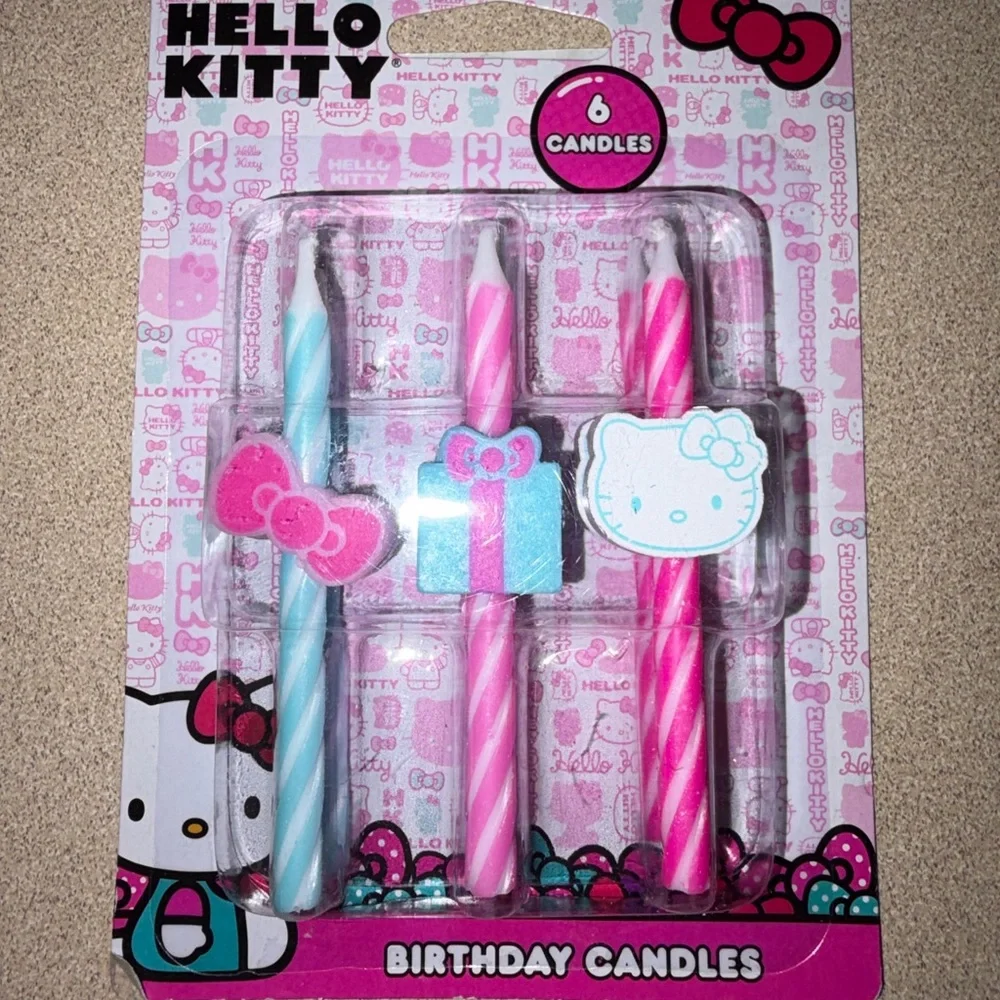 Hello Kitty® Birthday Cake Candles | 6 Birthday Candles for Cake Decorations